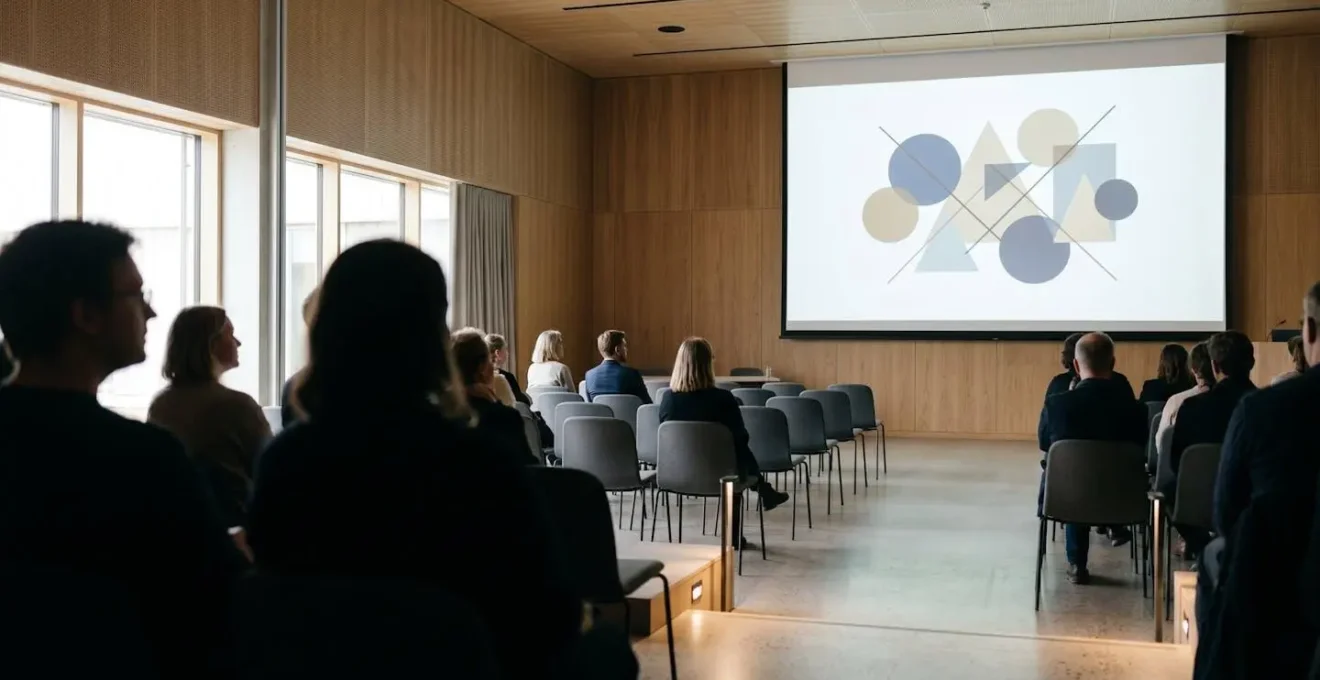 Professionelle Webinar-Präsentation mit visuell ansprechenden Folien für komplexe Konzepte
